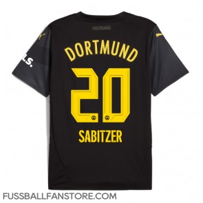 Borussia Dortmund Marcel Sabitzer #20 Replik Auswärtstrikot 2024-25 Kurzarm